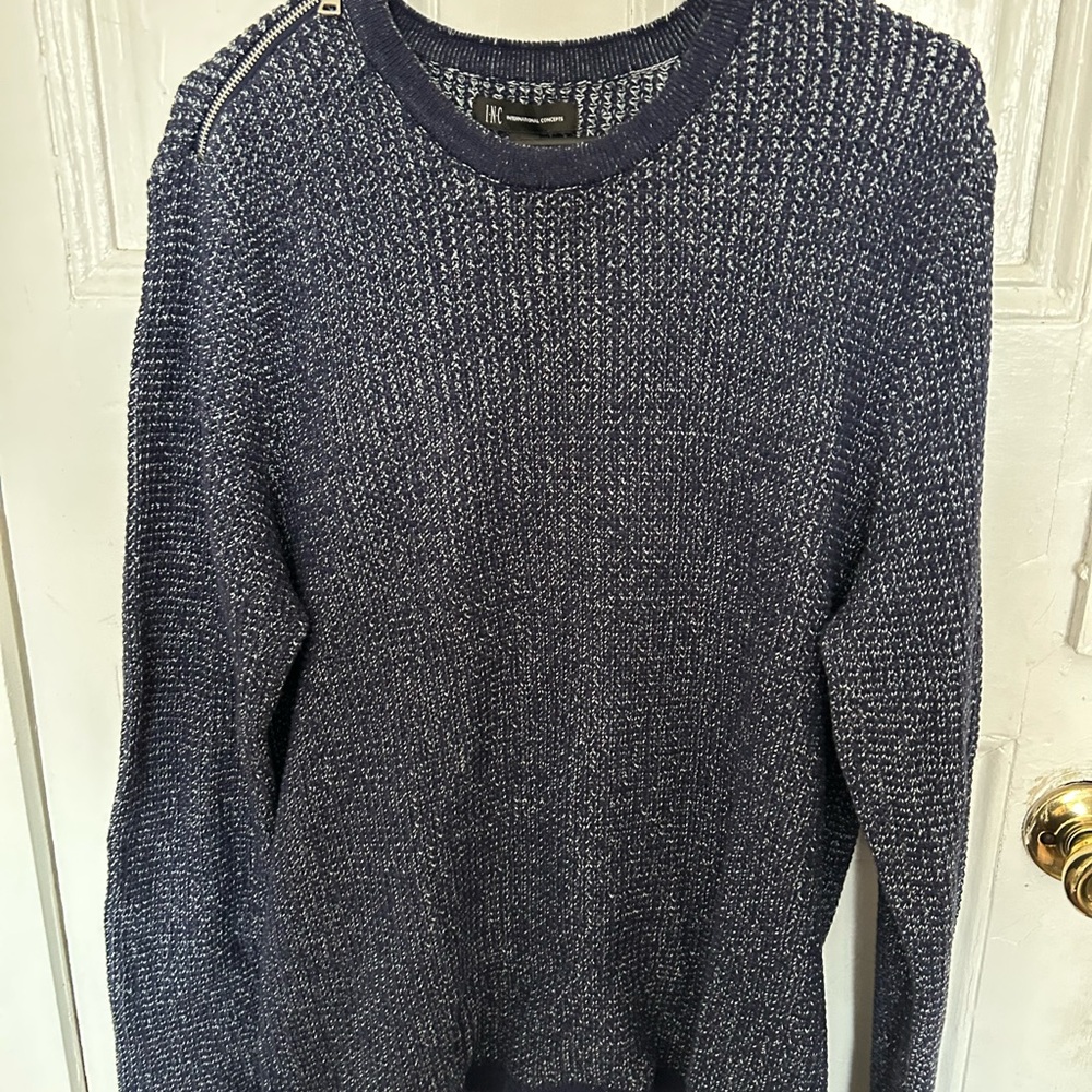 INC International Concepts Men's Navy Crewneck Sweater